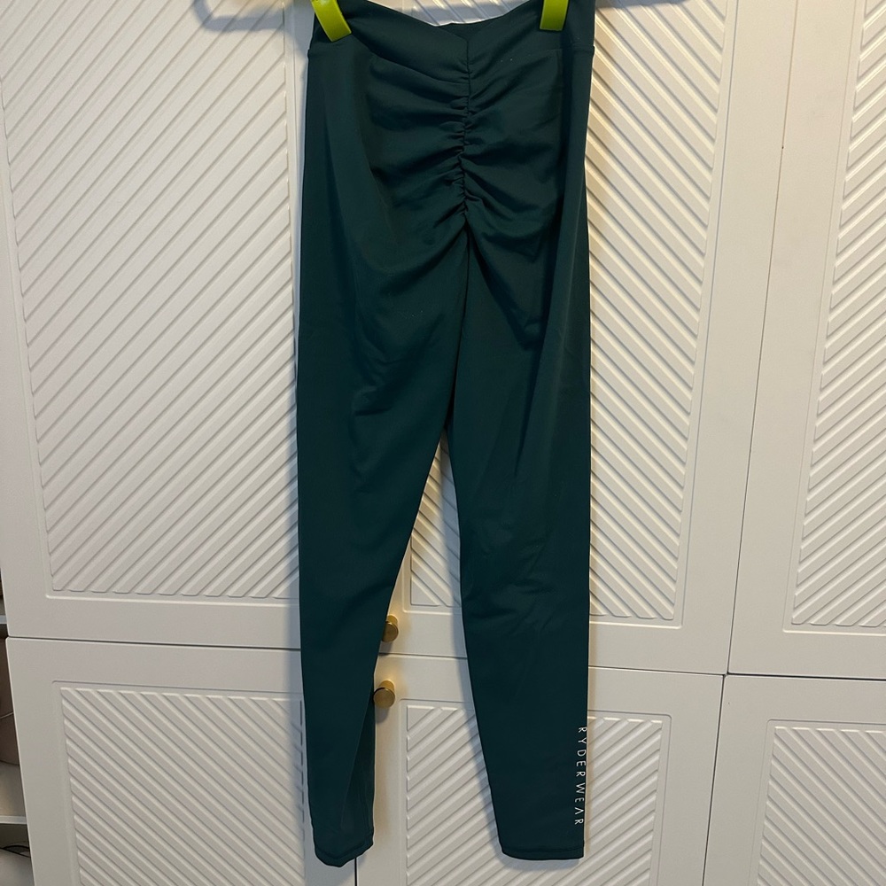 TEAL NKD Scrunch Leggings
